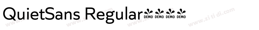 QuietSans Regular字体转换